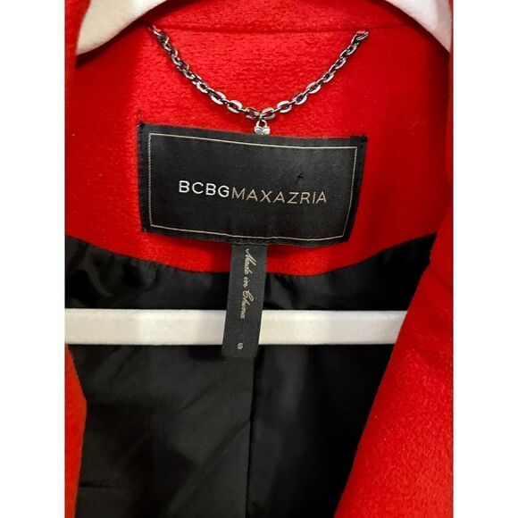 BCBGMAXAZRIA “Finn” Red Peacoat - Picture 3 of 9